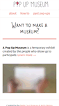 Mobile Screenshot of popupmuseum.org